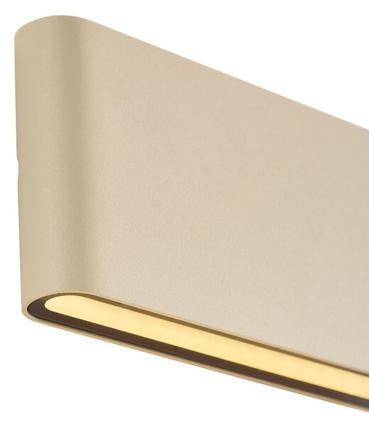 Lampă modernă de perete pentru exterior bej 17,5 cm incl. LED IP65 - Batt