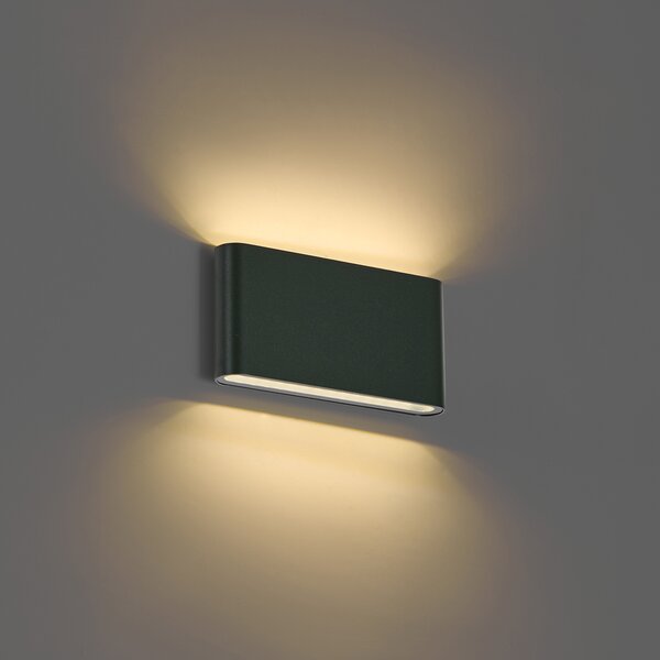 Lampă modernă de perete pentru exterior verde închis 17,5 cm, inclusiv LED IP65 - Batt