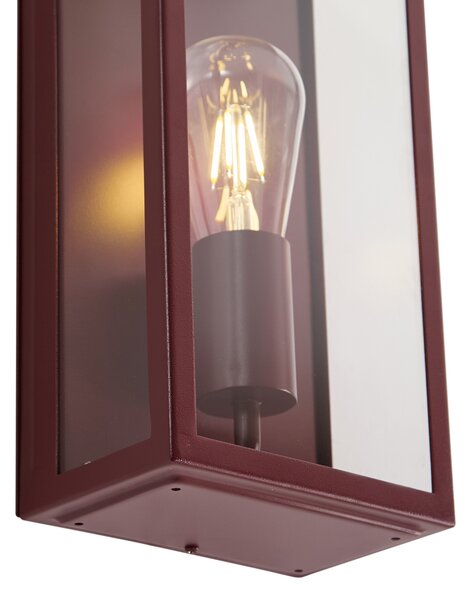 Lampă clasică de perete pentru exterior roșie IP44 - Rotterdam