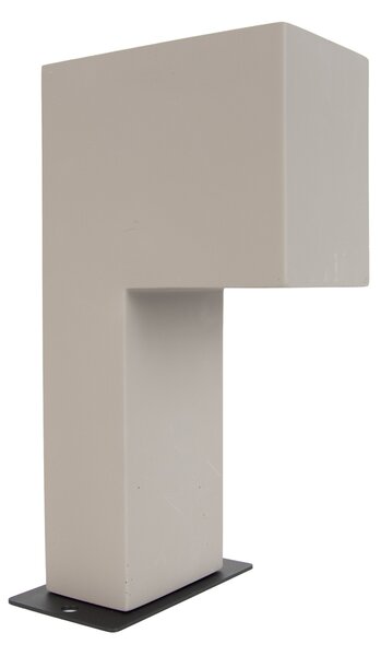 Stâlp modern de exterior gri 35cm IP44 - Pompei