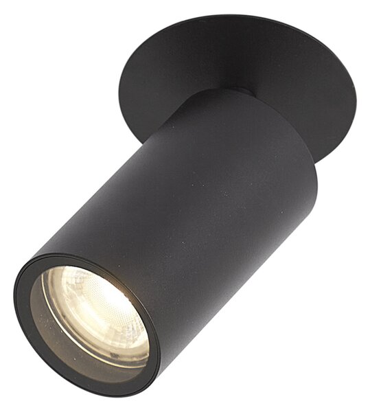 Spot încastrat modern negru GU10 50mm IP44 - Chels