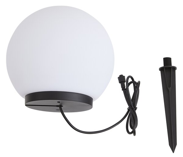 Lampă modernă de exterior 12V albă 20cm incl. LED IP65 - Voltaire Luno
