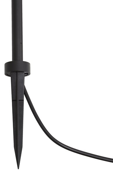 Spot modern de grădină 12V negru 10cm incl. LED IP65 - Voltaire Lino