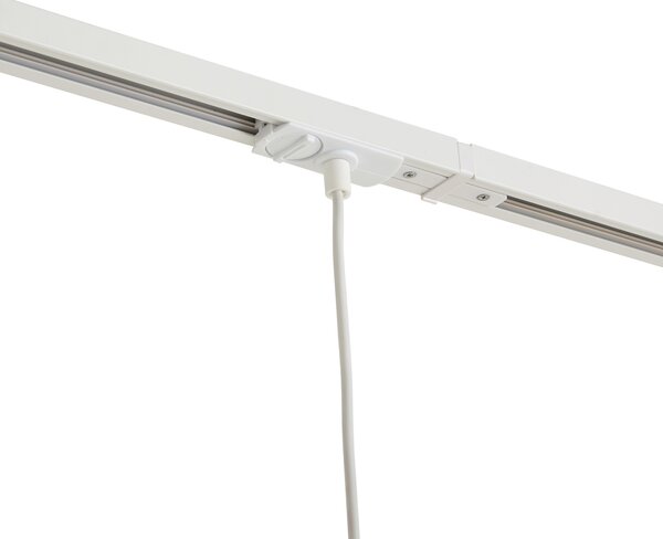 Sistem de iluminat pe șină modern cu 3 lumini suspendate alb cu bej monofazat - Iconic Holt