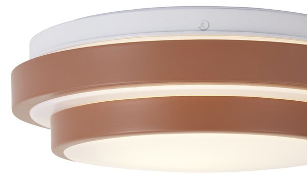 Plafonieră Sienna modernă cu alb 25cm IP44 - Walden