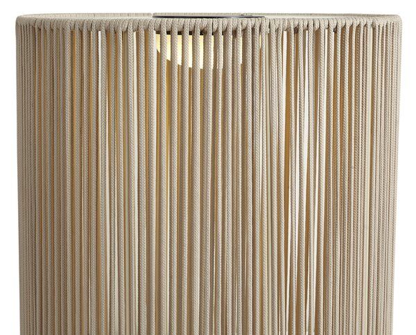 Lampă modernă de exterior bej, cu LED, reîncărcabilă și solară IP54 - Rope