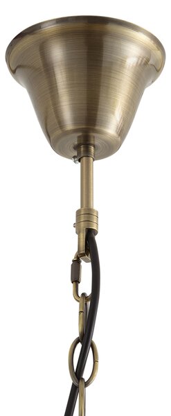 Lampă suspendată clasică bronz cu sticlă opal 5 lumini - Katarina