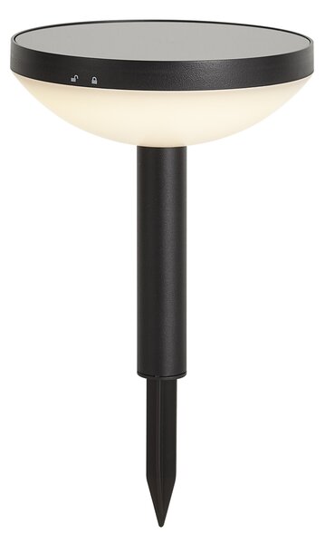 Set de 3 spoturi negre cu țepușă, inclusiv LED solar IP44 - Dottie