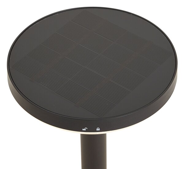 Set de 3 spoturi negre cu țepușă, inclusiv LED solar IP44 - Dottie
