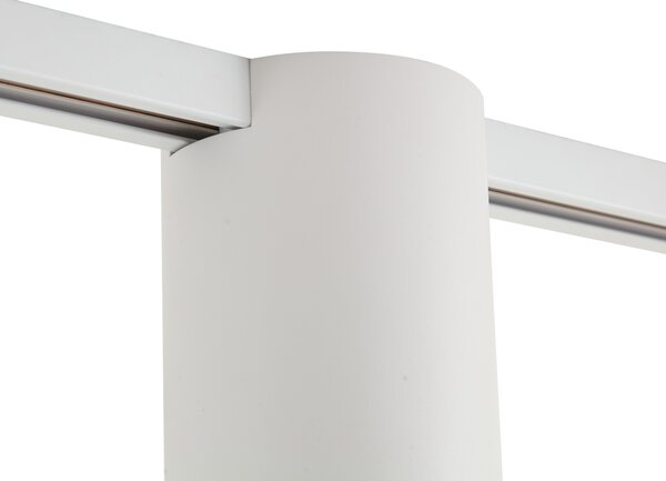 Sistem de iluminat cu șină modern alb cu 2 spoturi monofazate - Iconic Rondoo Up