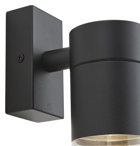 Lampă modernă de perete pentru exterior neagră IP44 - Ensam