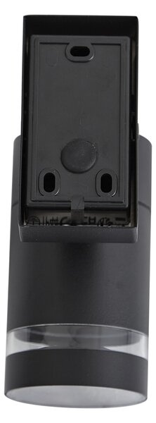 Lampă modernă de perete pentru exterior neagră IP44 - Ensam