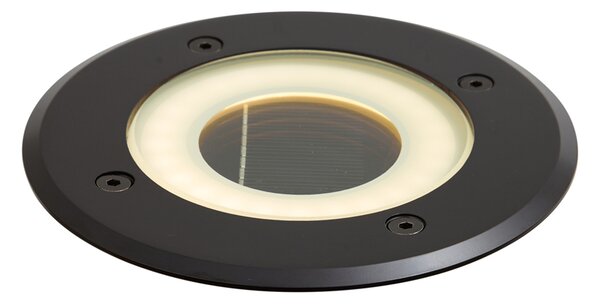 Spot modern de sol negru, inclusiv LED reîncărcabil cu energie solară IP65 - Solyx