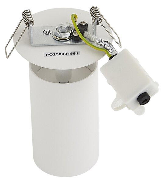 Set de 6 spoturi încastrate moderne albe GU10 50mm IP44 - Chels