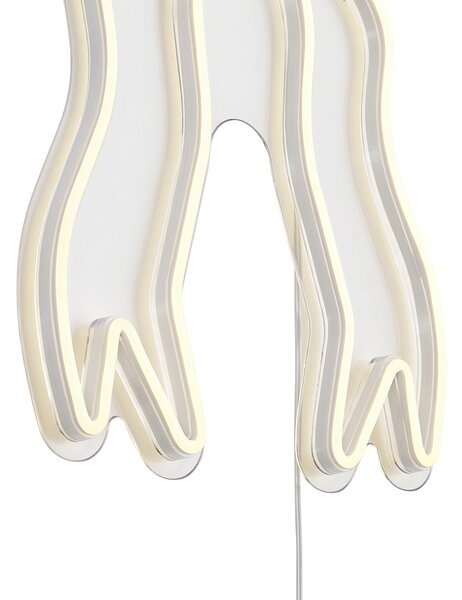 Lampă de perete cu neon alb cald, inclusiv LED - Bow