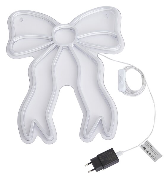 Lampă de perete cu neon alb cald, inclusiv LED - Bow