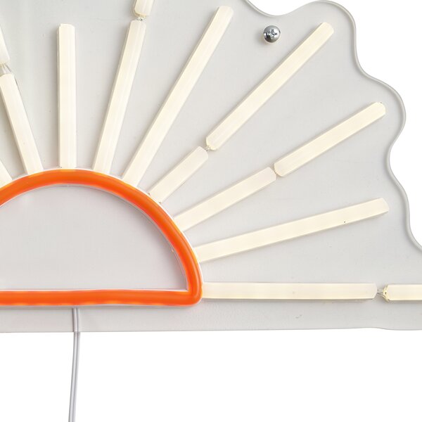 Lampă de perete neon Alb cald cu portocaliu cu LED integrat - Sunset