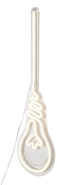 Lampă de perete neon alb cald, inclusiv LED - Bec
