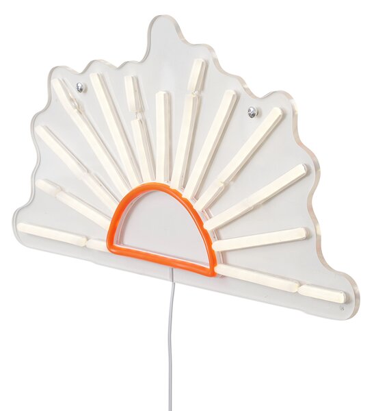 Lampă de perete neon Alb cald cu portocaliu cu LED integrat - Sunset