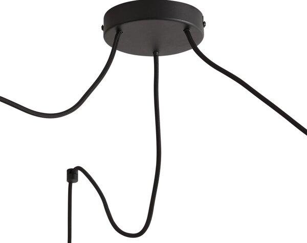 Lampă suspendată retro bej cu 3 lumini - Monti