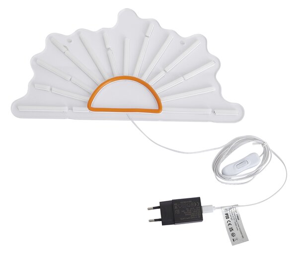 Lampă de perete neon Alb cald cu portocaliu cu LED integrat - Sunset