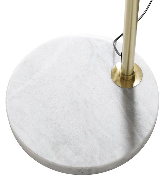 Lampă de podea modernă arc alb cu abajur oriental cu bambus 50 cm - XXL Rina