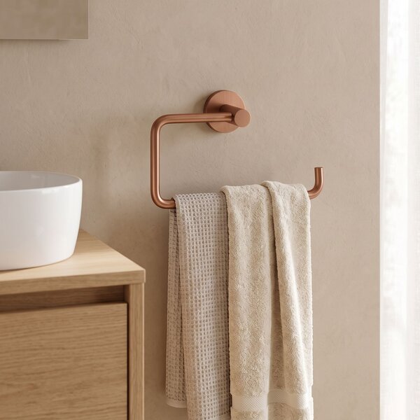 Cuier de baie 5610 Leo Brush Copper