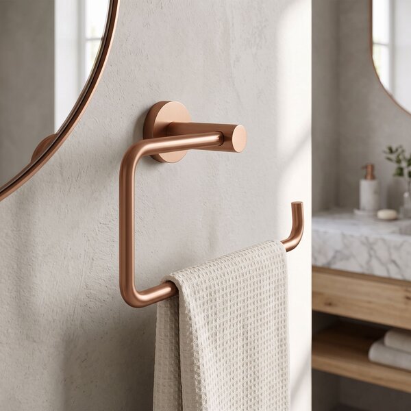 Cuier de baie 5610 Leo Brush Copper