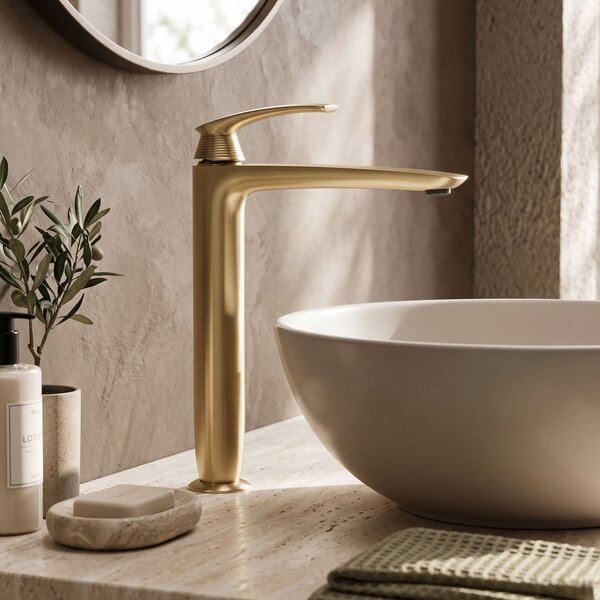 Baterie pentru baie PREMIUM Rea Como Brush Gold High