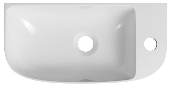 Sapho Sapho, chiuveta din marmura turnata ALGA 44x22cm, alba, AG440