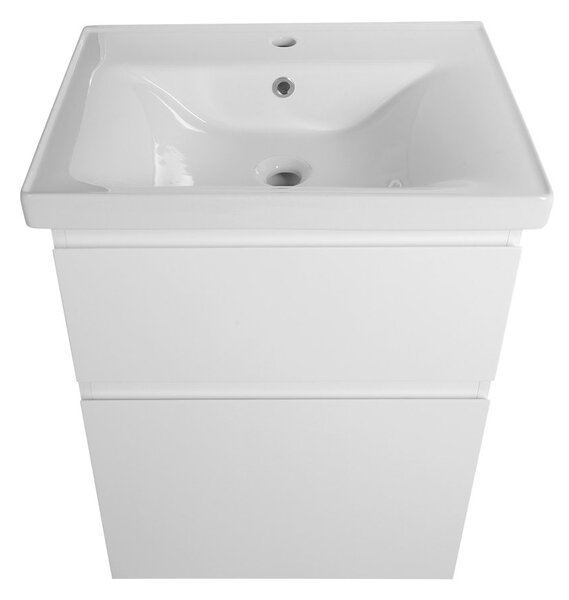 Aqualine Sapho, dulap lavoar ALTAIR 57x72,5x45cm, alb