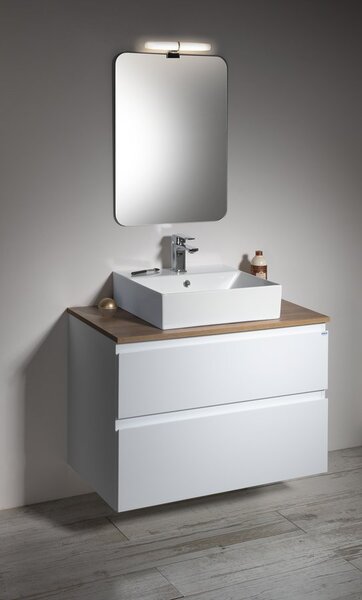 Aqualine Sapho, dulap pentru lavoar ALTAIR 77,5x60x45cm, alb, AI280