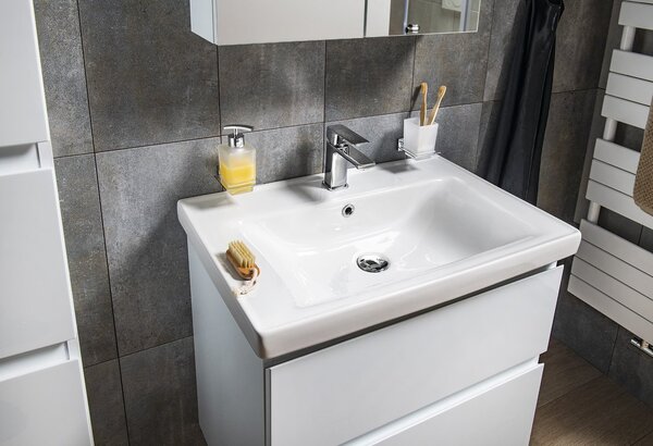 Aqualine Sapho, dulap lavoar ALTAIR 67x60x45cm, alb
