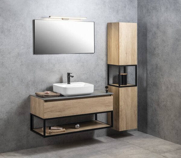 Sapho Sapho, farfurie SKARA Rockstone 81,2x12x46cm, mat alb, CG028-0101
