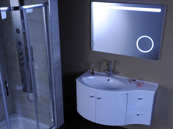 Sapho Sapho, oglindă ASTRO cu retroiluminare LED 1000x700mm, oglindă cosmetică, MIRL4