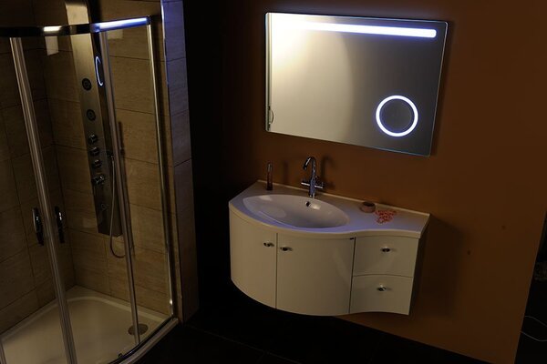 Sapho Sapho, oglindă ASTRO cu retroiluminare LED 1000x700mm, oglindă cosmetică, MIRL4