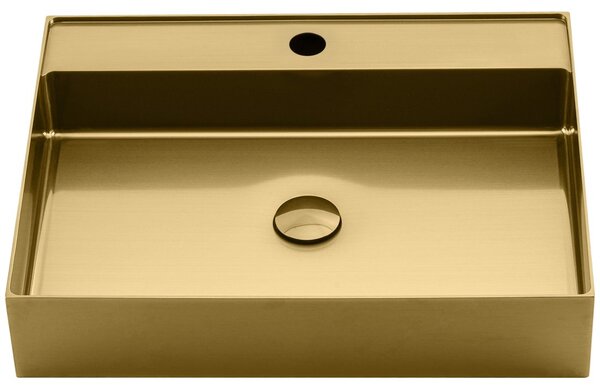 Sapho Sapho, chiuveta din inox AURUM 55x42 cm, inclusiv priza, auriu, AU202