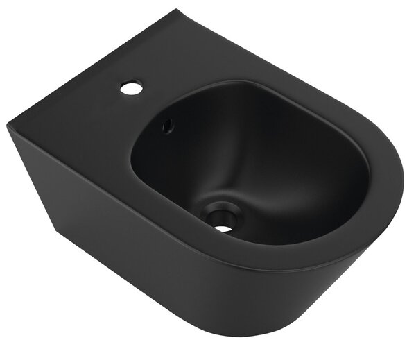 Sapho Sapho, bideu de perete AVVA 35,5x53 cm, negru mat, 100324-110