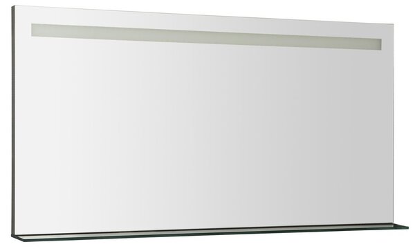 Sapho Sapho, oglindă iluminată cu LED BRETO, raft din sticlă, 1200x608mm, BT120