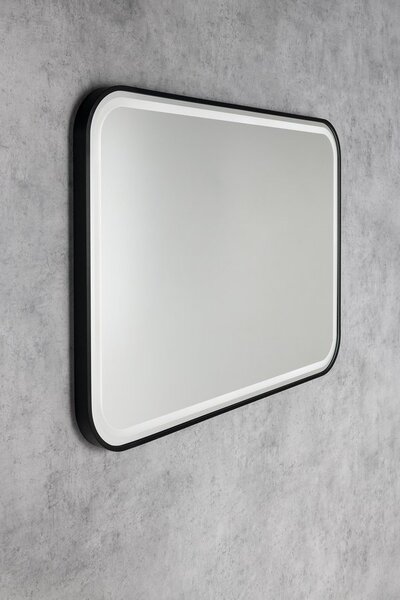 Sapho Sapho, oglinda CETIS cu iluminare LED 100x70cm, mat negru, CT100