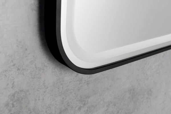 Sapho Sapho, oglinda CETIS cu iluminare LED 100x70cm, mat negru, CT100