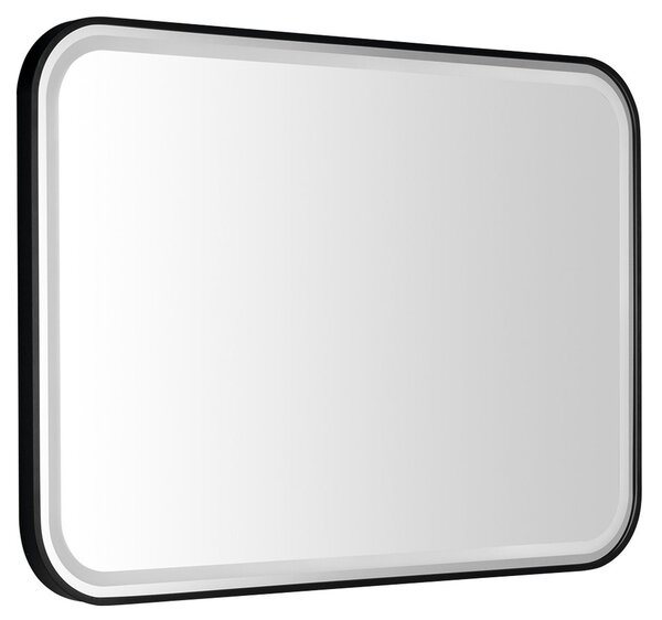 Sapho Sapho, oglinda CETIS cu iluminare LED 100x70cm, mat negru, CT100