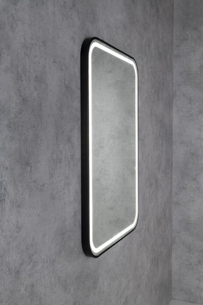 Sapho Sapho, oglinda CETIS cu iluminare LED 60x80cm, negru mat, CT080