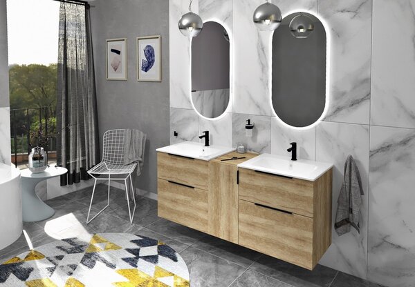 Sapho Sapho, placă Rockstone 71x1,2x46,5cm, alb mat, CRR071-0101