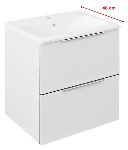 Sapho Sapho, dulap lavoar CIRASA 48x54x39cm, alb lucios, CR492-3030