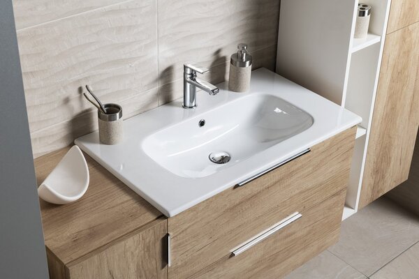 Sapho Sapho, dulap lavoar CIRASA 79,8x52x46cm, alb lucios, CR801-3030