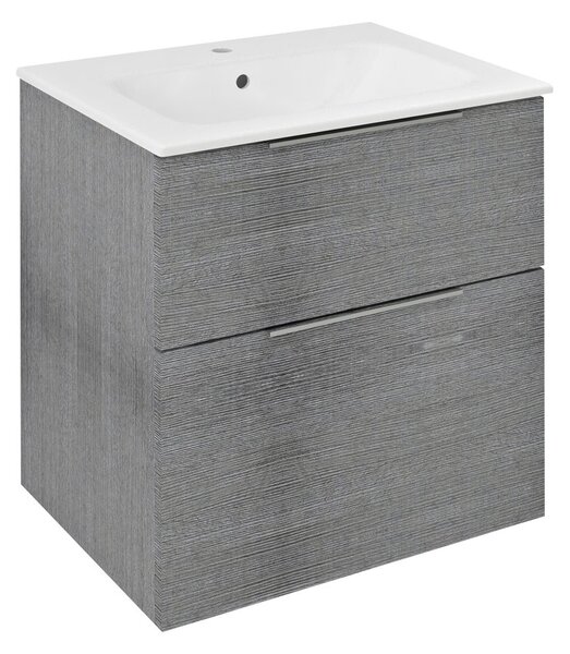 Sapho Sapho, dulap lavoar CIRASA 59,3x64x46cm, stejar argintiu, CR601-1111