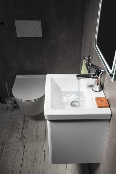Sapho Sapho, Lavoar patrat din ceramica CITY 40x18x35cm, KE040