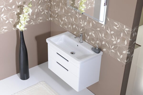 Sapho Sapho, Lavoar patrat din ceramica CITY 50x18x40cm, KE050