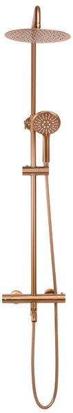 Coloana de dus cu termostat REA Lungo Copper Brush
